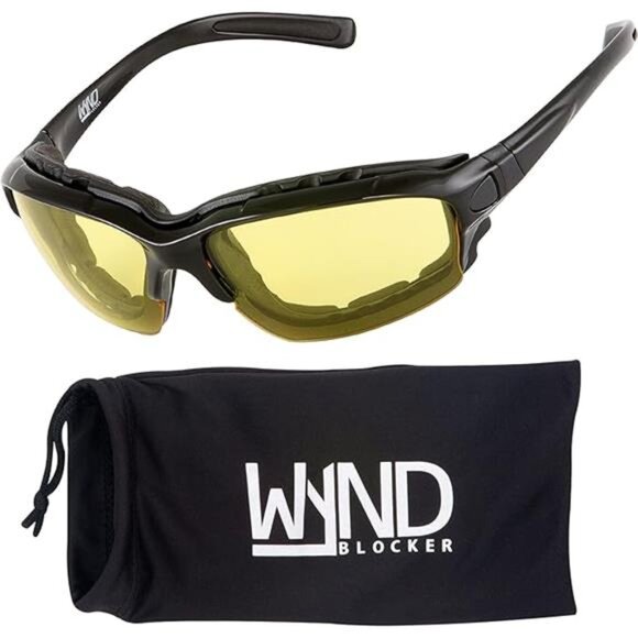 WYND Blocker Motorcycle Riding Glasses Extreme Sports Wrap Sunglasses - Picture 7 of 7